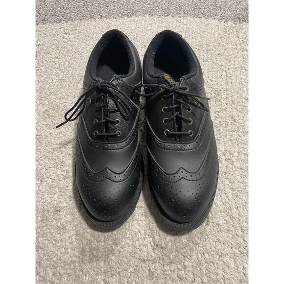 Niblick Outback Golf Saddle Shoes Men Size 8 Black Oxford 2740 0/97165 main image 5